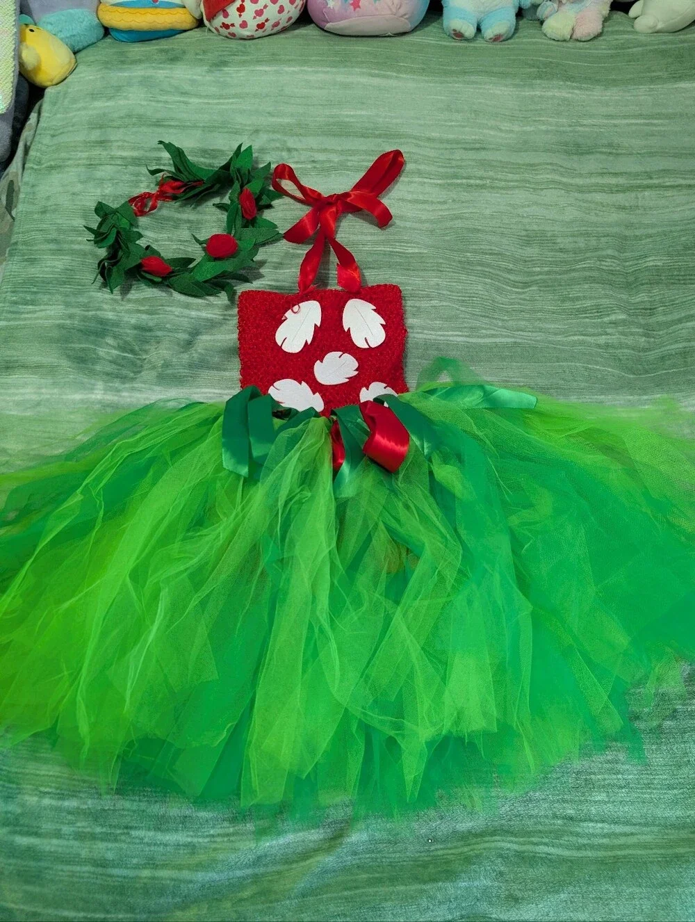 Disney Lilo & Stitch Tutu Dress with Hawaiian Headband!